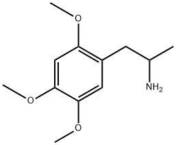 1-(2,4,5-トリメトキシフェニル)プロパン-2-アミン 化学構造式