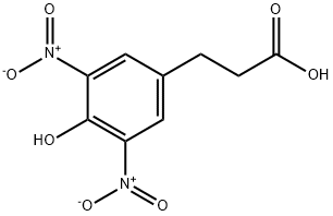 3-(3,5-DINITRO-4-HYDROXYPHENYL)*PROPIONI C ACID Structure