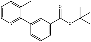 tert-butyl 3-(3-methylpyridin-2-yl)benzoate Structure