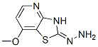 Thiazolo[4,5-b]pyridin-2(3H)-one, 7-methoxy-, hydrazone (9CI) 结构式