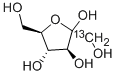 D-フルクトース (1-13C, 99%) 化学構造式