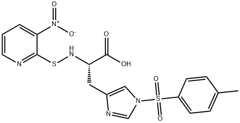 N-ALPHA-(3-NITRO-2-PYRIDINESULFENYL)-N-IM-TOSYL-L-HISTIDINE|N-ALPHA-(3-NITRO-2-PYRIDINESULFENYL)-N-IM-TOSYL-L-HISTIDINE