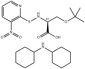 N-(3-NITRO-2-PYRIDINESULFENYL)-O-T-*BUTY L-L-SERINE 结构式