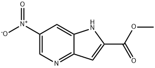 Methyl 6-nitro-1H-pyrrolo[3,2-b]pyridine-2-carboxylate,1083196-32-0,结构式