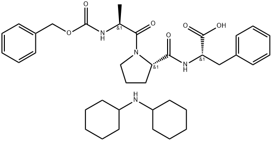 N-CBZ-ALA-PRO-PHE DICYCLOHEXYLAMMONIUM 结构式