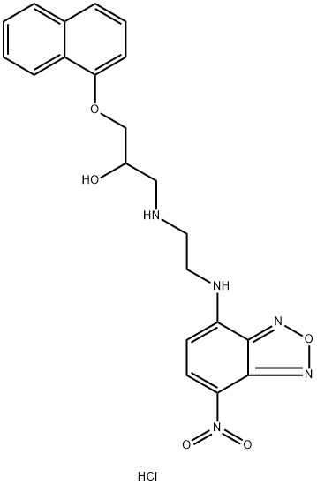 NBD-PROPRANOLOL DIHYDROCHLORIDE 结构式