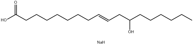 (E)-12-羟基十八碳-9-烯酸(钠), 108321-51-3, 结构式