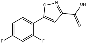 5-(2,4-Difluorophenyl)isoxazole-3-carboxylic Acid Struktur