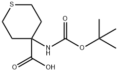 4-N-BOC-AMINO-4-CARBOXYTETRAHYDROTHIOPYRAN Struktur