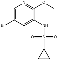 N-(5-溴-2-甲氧基-3-吡啶)环丙烷磺酰胺, 1083326-05-9, 结构式