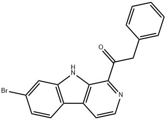 1-(7-Bromo-9H-pyrido[3,4-b]indol-1-yl)-2-phenylethanone Structure