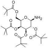 2,3,4,6-四-O-叔戊酰基-beta-D-吡喃半乳糖胺,108342-87-6,结构式