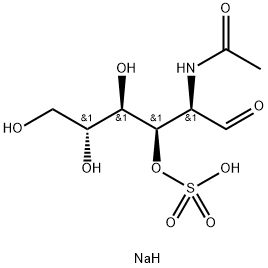 N-乙酰氨基葡萄糖-3-硫酸钠, 108347-95-1, 结构式