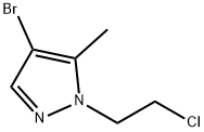 4-溴-1-(2-氯乙基)-5-甲基-1H-吡唑, 108354-41-2, 结构式