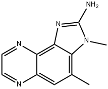 2-AMINO-3,4-DIMETHYLIMIDAZO[4,5-F]QUINOXALINE 结构式