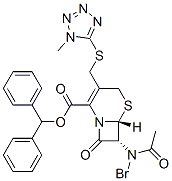(6R,7R)-7-Bromoacetylamino-3-[(1-methyl-1H-tetrazol-5-ylthio)methyl]-8-oxo-5-thia-1-azabicyclo[4.2.0]oct-2-ene-2-carboxylic acid diphenylmethyl ester|