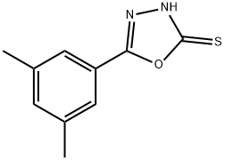 5-(3,5-二甲基苯基)-1,3,4-噁二唑-2-硫醇 结构式