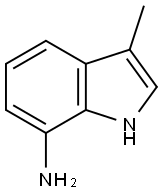 3-メチル-1H-インドール-7-アミン 化学構造式