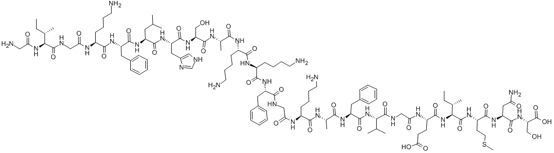 蛙皮素2, 108433-95-0, 结构式