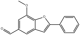 7-Methoxy-2-phenylbenzofuran-5-carboxaldehyde Structure