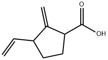 Cyclopentanecarboxylic acid, 3-ethenyl-2-methylene- (9CI) Structure