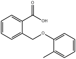 2-(2-methy1phenoxymethy1)benzioc  acid Struktur