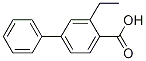 3-ethyl-[1,1'-biphenyl]-4-carboxylic acid Struktur