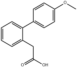 (4'-METHOXY-BIPHENYL-2-YL)-ACETIC ACID 化学構造式
