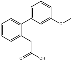 (3'-METHOXY-BIPHENYL-2-YL)-ACETIC ACID 化学構造式