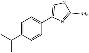 4-(4-イソプロピルフェニル)-1,3-チアゾール-2-アミン 化学構造式