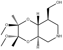 (2S,3S,4aR,8R,8aR)-Octahydro-2,3-diMethoxy-2,3-diMethyl-1,4-dioxino[2,3-c]pyridine-8-Methanol Structure