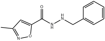 3-Methylisoxazole-5-carboxylic acid 2-benzyl hydrazide Struktur