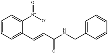 N-(苄基)-3-(2-硝基苯基)丙烯酰胺, 1085449-53-1, 结构式