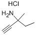 3-アミノ-3-メチル-1-ペンチン塩酸塩 化学構造式