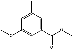 3-甲氧基-5-甲基苯甲酸甲酯 结构式