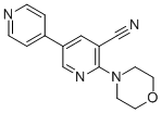 3-cyano-2-morpholino-5-(pyrid-4-yl)pyridine Struktur