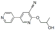 6-(2-Hydroxypropoxy)-3,4'-bipyridine-5-carbonitrile 结构式