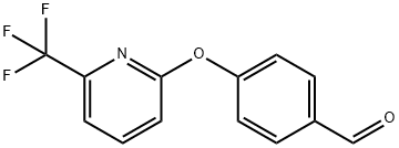 4-{[6-(Trifluoromethyl)pyridin-2-yl]oxy}benzaldehyde, 1086379-09-0, 结构式