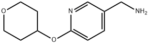 [6-(tetrahydro-2h-pyran-4-yloxy)pyridin-3-yl]methylamine Structure