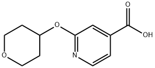 2-(Oxan-4-yloxy)pyridine-4-carboxylic acid Struktur