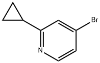 4-BroMo-2-(cyclopropyl)pyridine 化学構造式