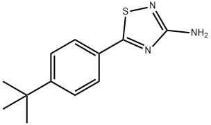 3-氨基-5-(4-叔丁基苯基)-1,2,4-噻二唑,1086385-86-5,结构式