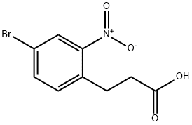 3-(4-溴-2-硝基苯基)丙酸,1086386-16-4,结构式