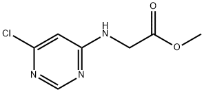 甲基 2-(6-氯-4-嘧啶基氨基)醋酸盐,1086386-57-3,结构式