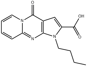 1-n-Butyl-4-oxo-1,4-dihydropyrido[1,2-a]pyrrolo[2,3-d]pyriMidine-2-carboxylic acid, 96% 化学構造式