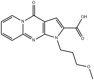 1 - (3-метоксипропил)-4-оксо-1 ,4-дигидропиридо [1,2-а] пирроло [2,3-D] пиримидин-2-карбоновой кислоты структура