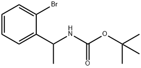氨基甲酸,N-[1-(2-溴苯基)乙基]-,1,1-二甲基乙酯 结构式