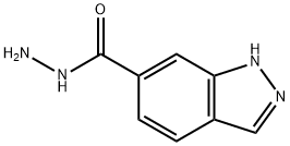 1H-Indazole-6-carbohydrazide 化学構造式