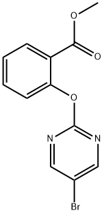 2-((5-溴嘧啶-2-基)氧基)苯甲酸甲酯, 1086397-52-5, 结构式