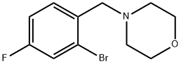 4-(2-BroMo-4-fluorobenzyl)Morpholine Struktur
